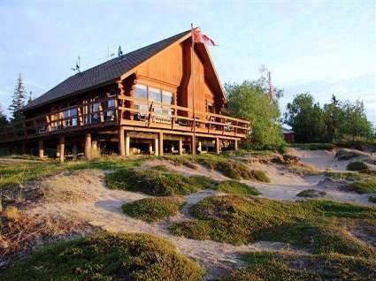 manitoba-lodge-for-sale-lodge-at-sunset